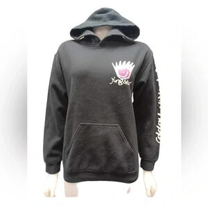 Yungblud Black Be Fookin Happy Merch Unisex Hoodie Size  Small